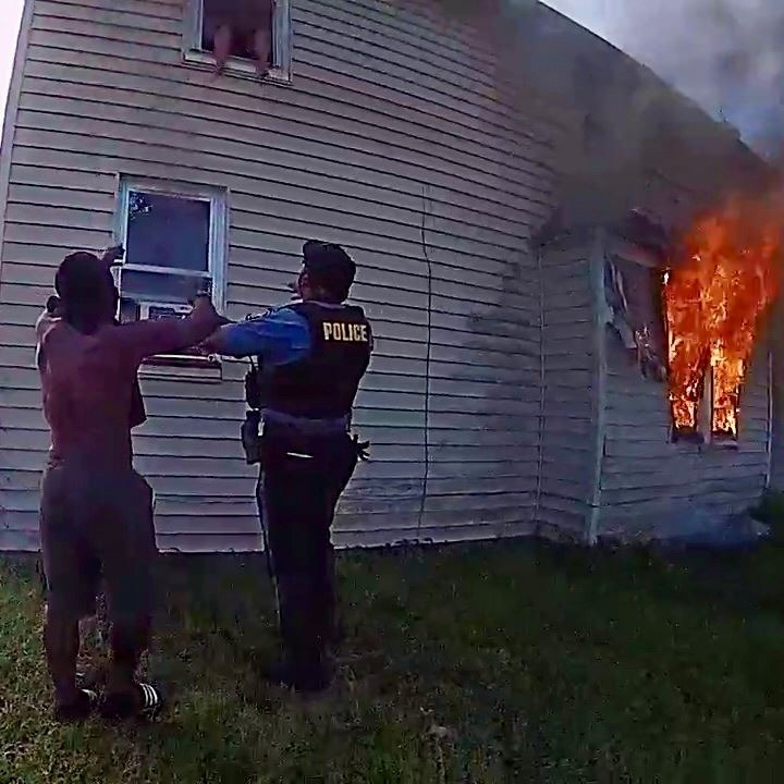 Bodycam footage captured Asbury police officers and neighbor Joseph Dunbar racing to the home as a child’s cries for help rang out.