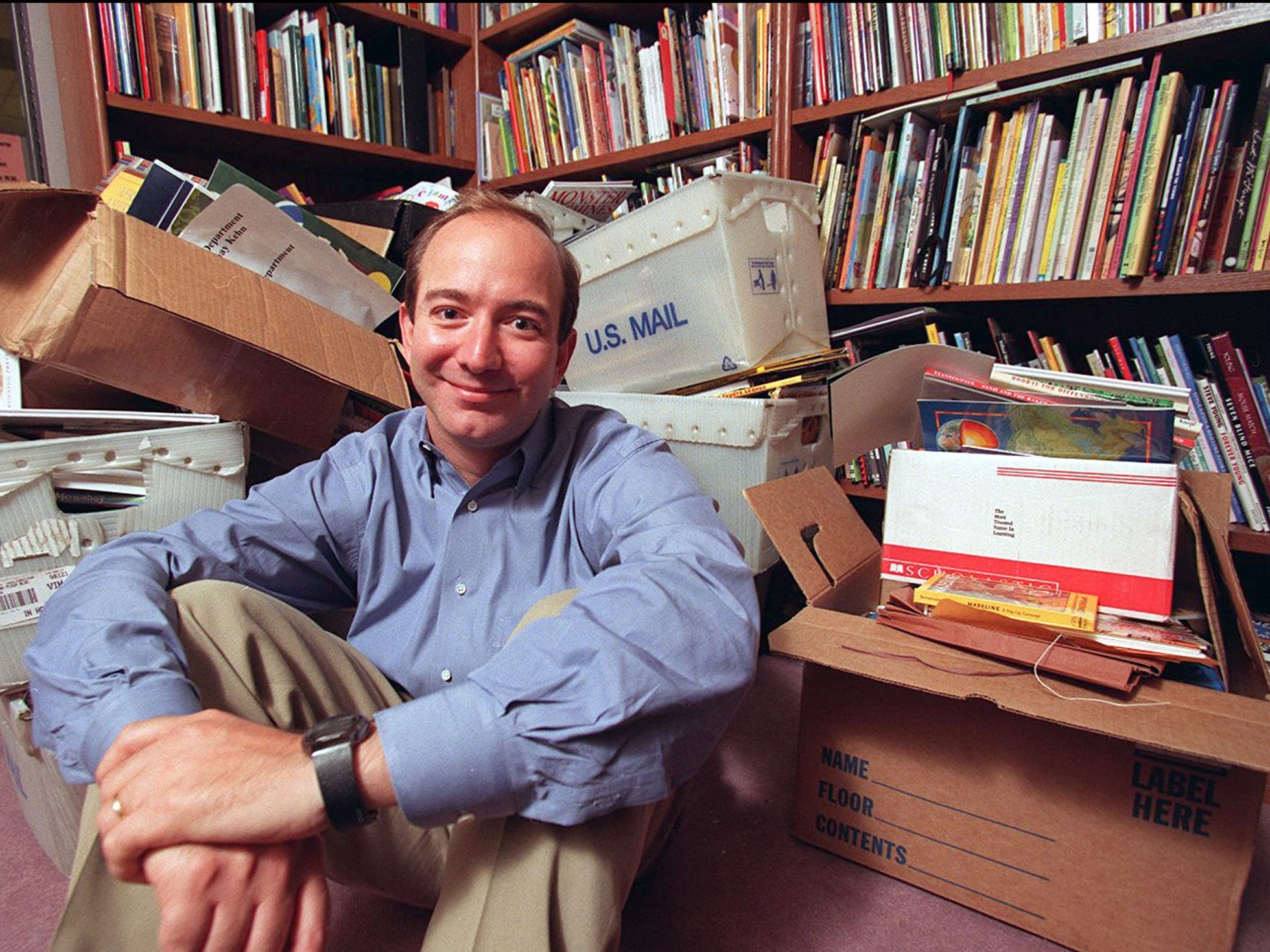 Amazon founder Jeff Bezos back in the 1990s