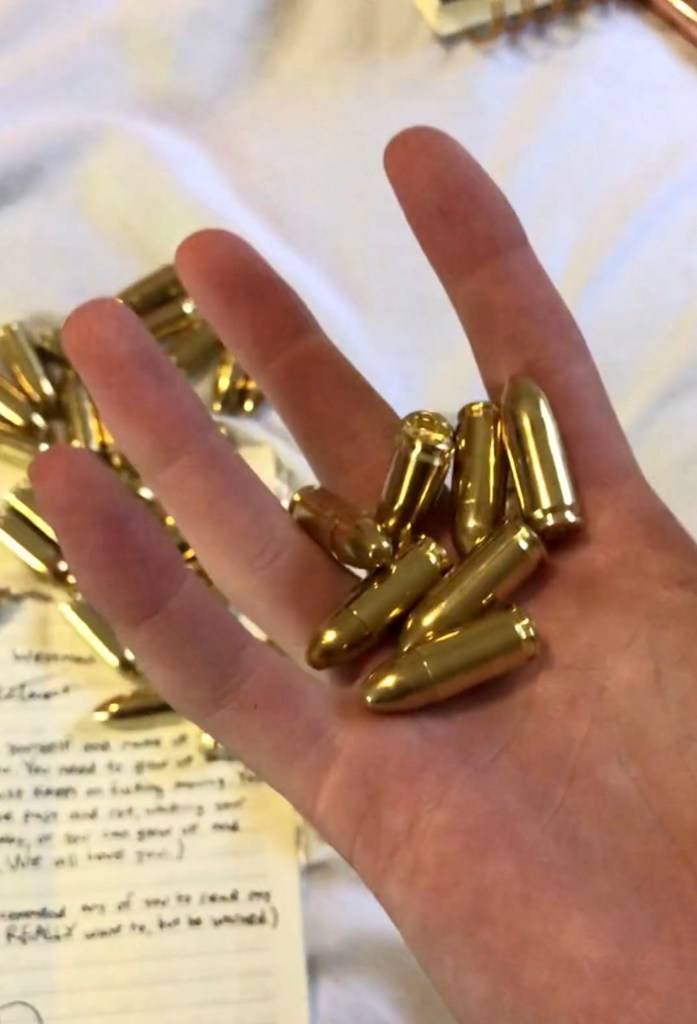 Handful of bullets.
