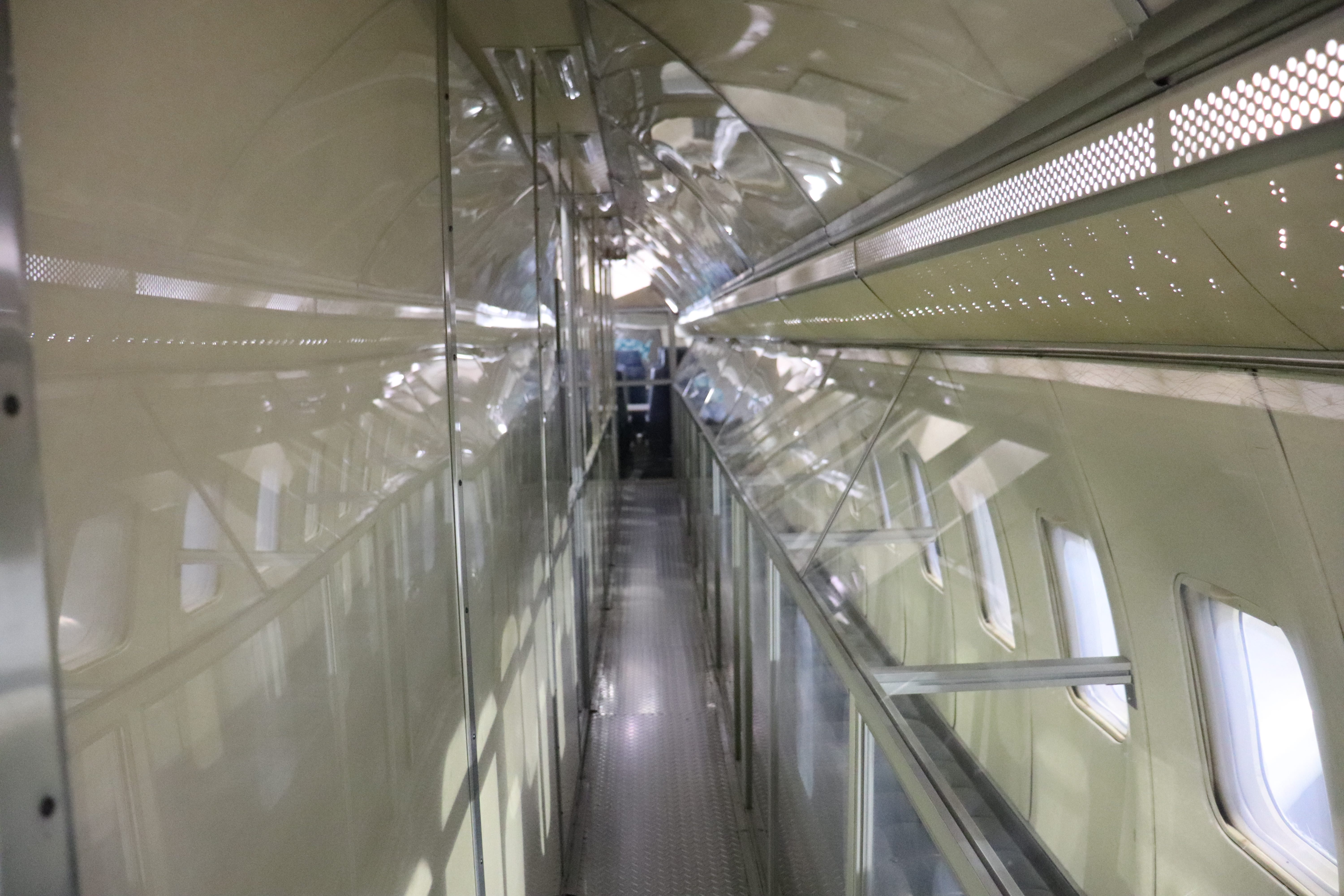 A hallway on Air Force One.