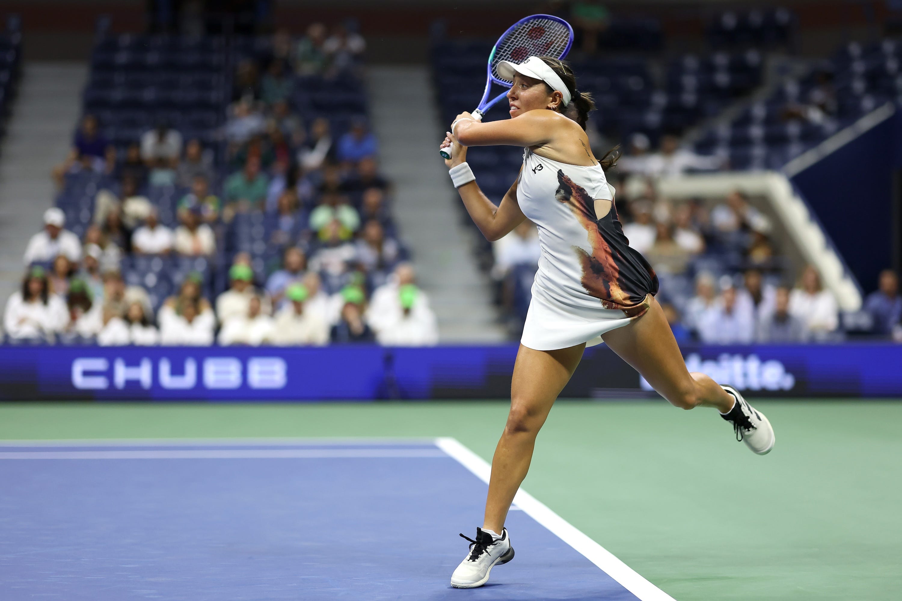 Jessica Pegula competes during the US Open.