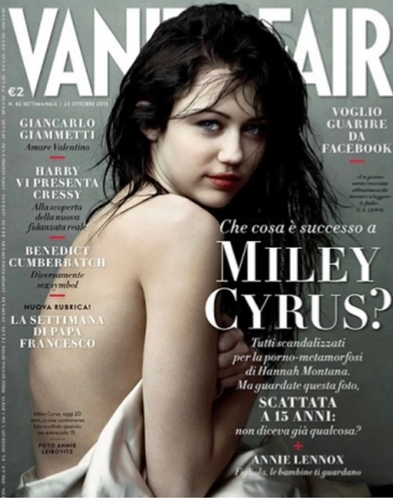 Miley Cyrus's 2008 Vanity Fair cover