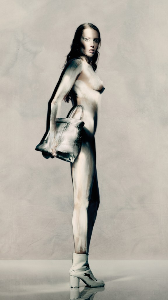 Miley Cyrus in body paint for Maison Margiela's Autumn-Winter 2025 campaign