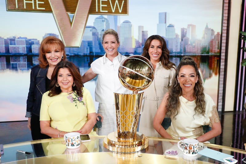 THE VIEW - 5/8/25 - Busy Philipps and Isabelle Allende are guests on "The View" airing on Friday, May 9, 2025. "The View" airs Monday - Friday, 11am - 12 noon ET on ABC. (ABC/Lou Rocco)