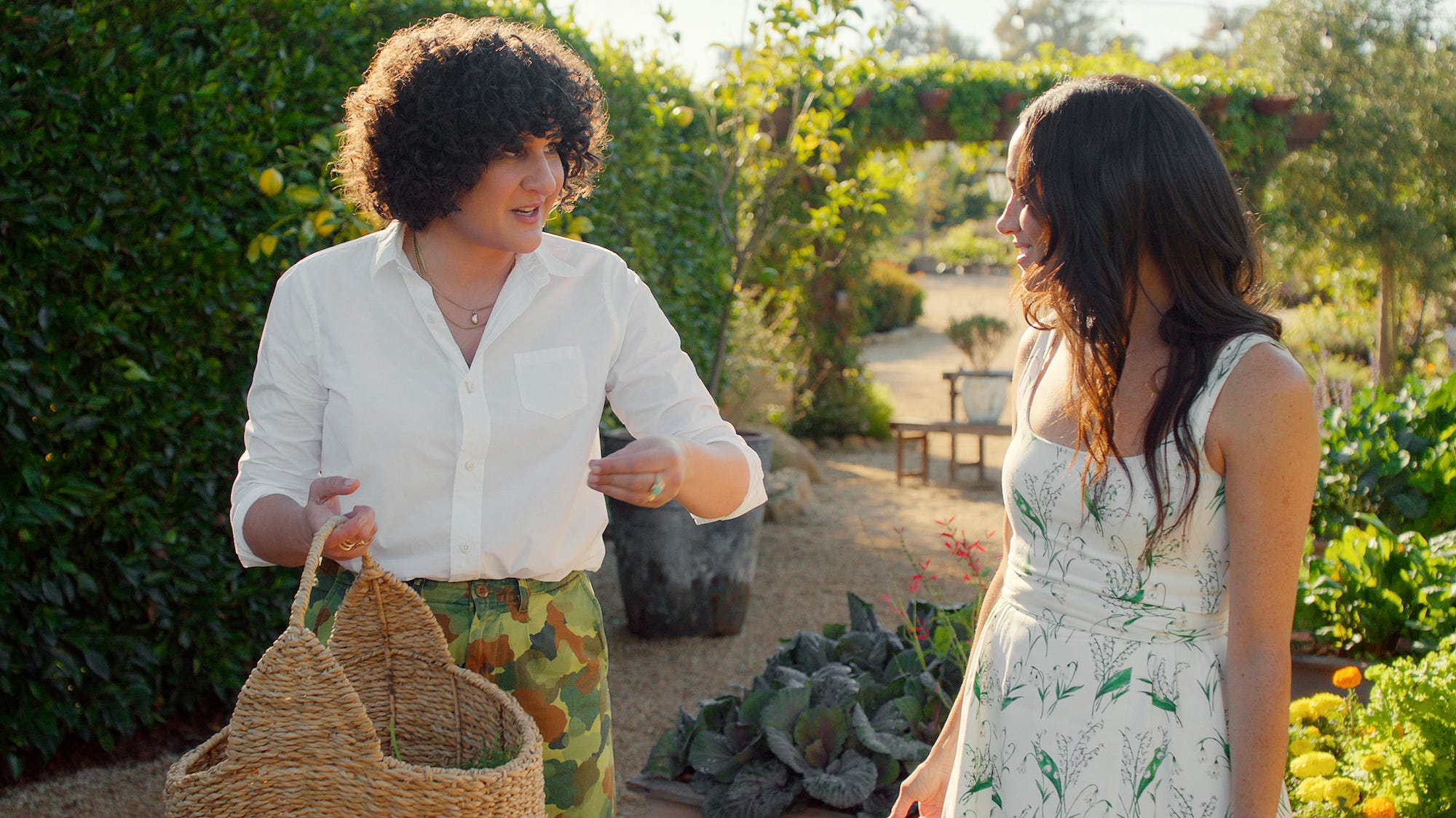 Meghan Markle and Samin Nosrat on season two of "With Love, Meghan."