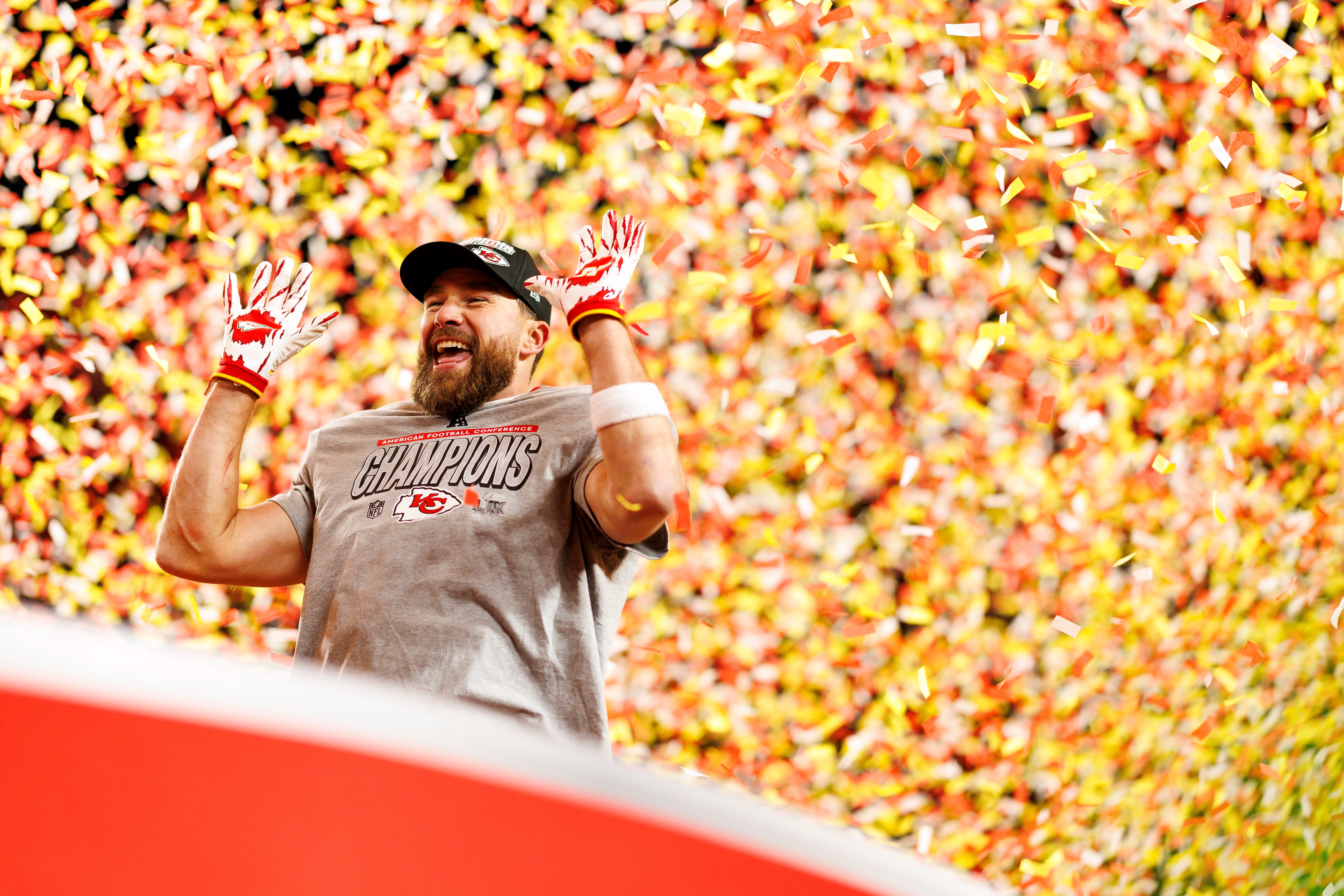 Travis Kelce and the Kansas City Chiefs became the 2025 AFC Champions.