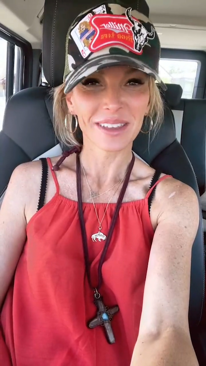 Kelley Wolf in a car. 