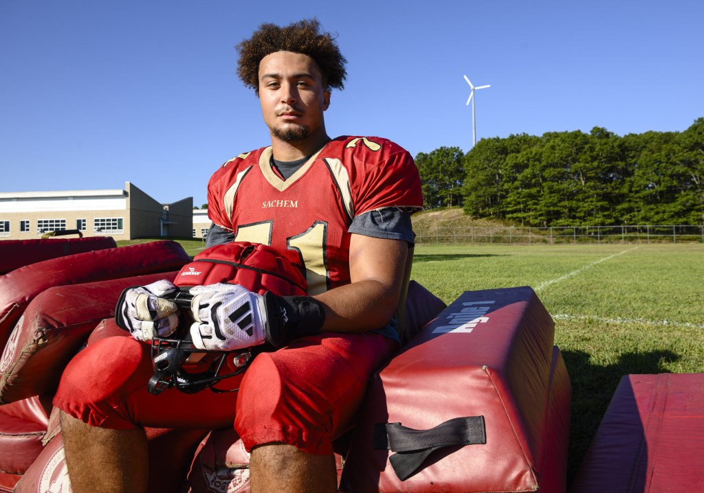 Sache Easts' star left tackle Jack Martines will be headed to Princeton to play for the Tigers.