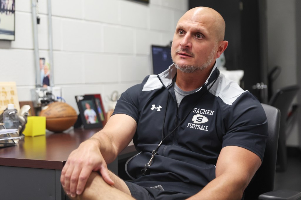 Sachem North coach David Caputo