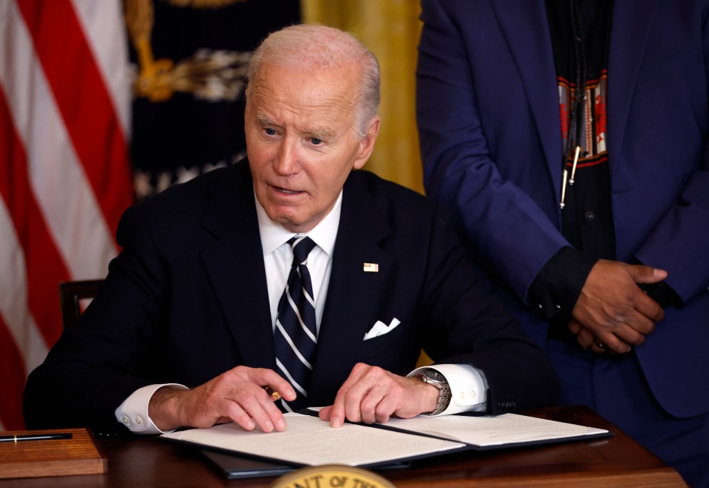 President Biden signing proclamations establishing new national monuments in California.
