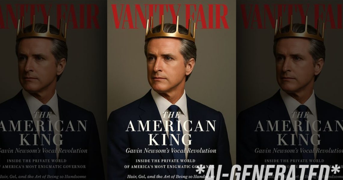 Newsom Trolls Melania Trump With Mock Vanity Fair Cover