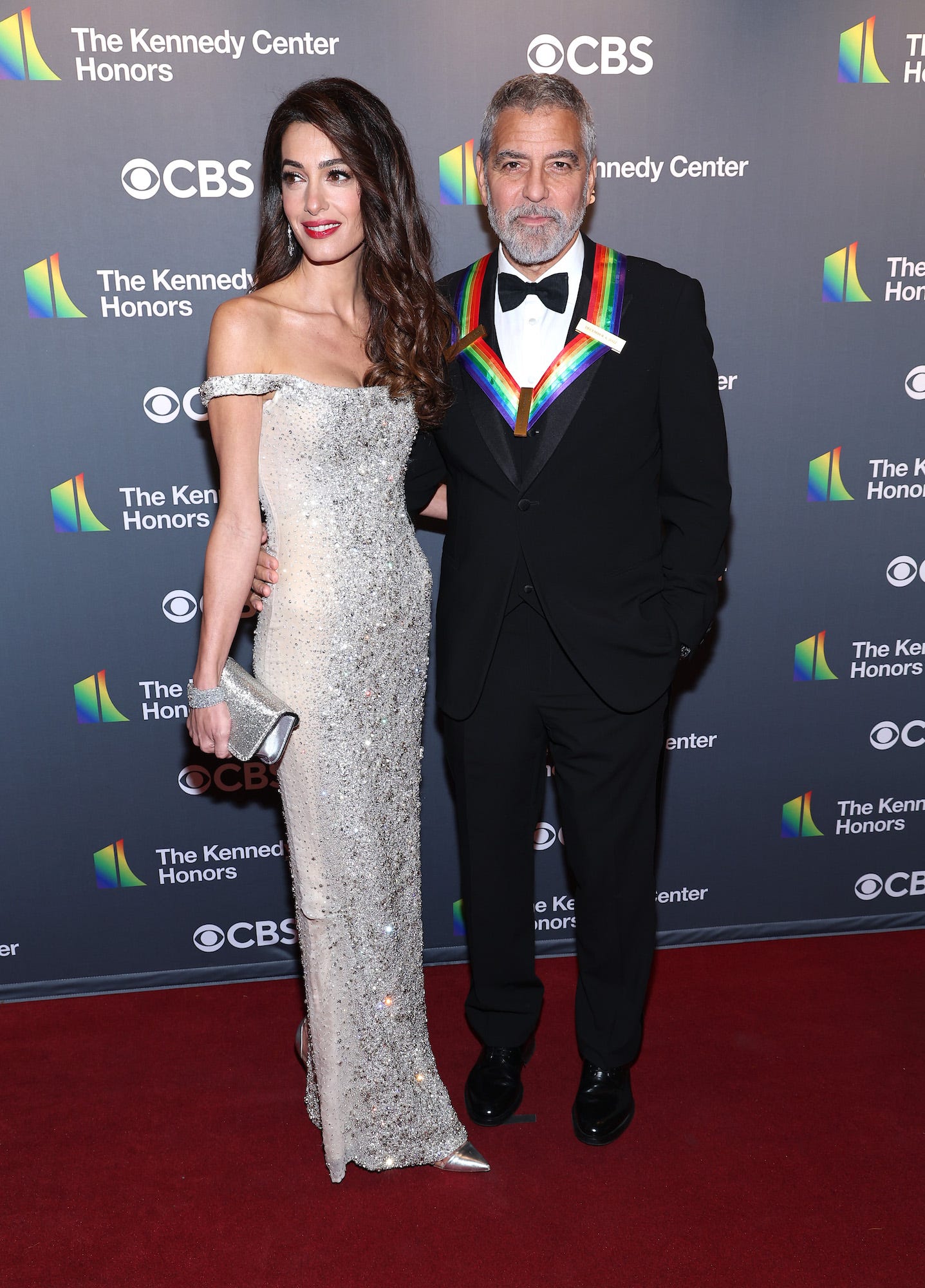 Amal and George Clooney at the Kennedy Center Honors on December 4, 2022.