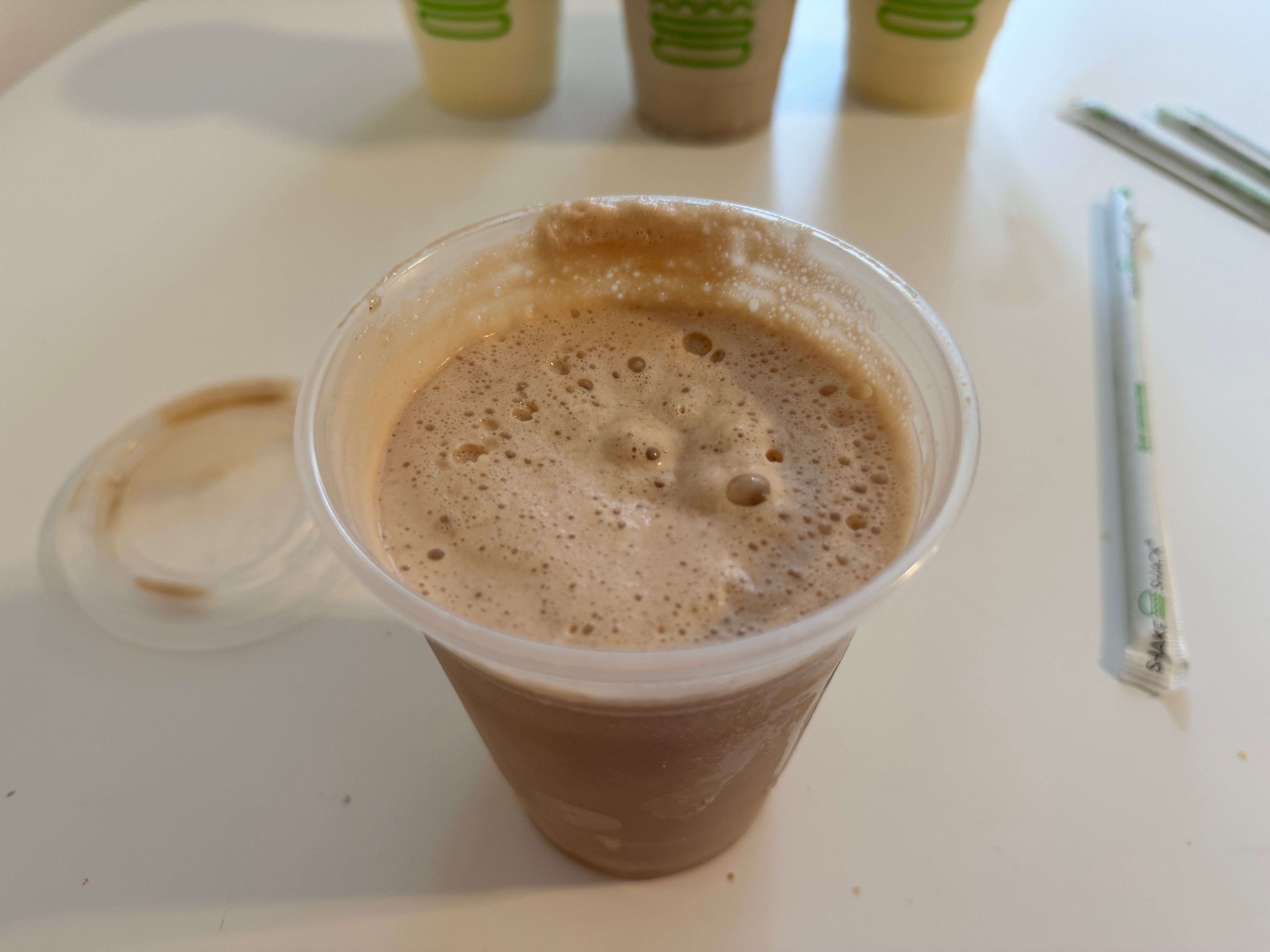 black and white milkshake shack shake