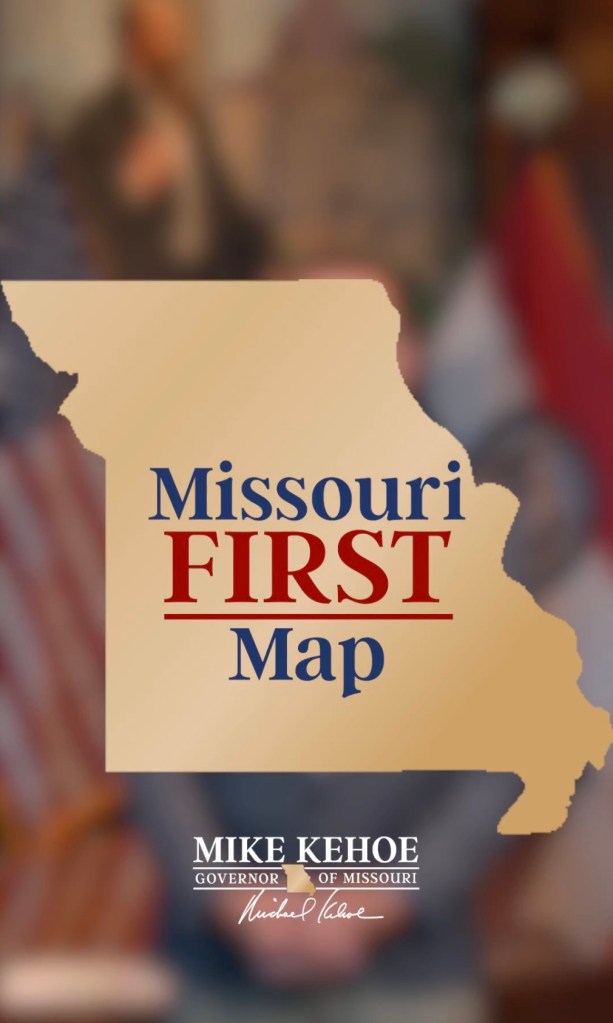 Illustration of Missouri map with 