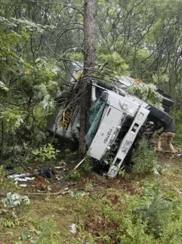 The Border Patrol agents were assisting police after two illegal immigrants crashed their commercial vehicle.