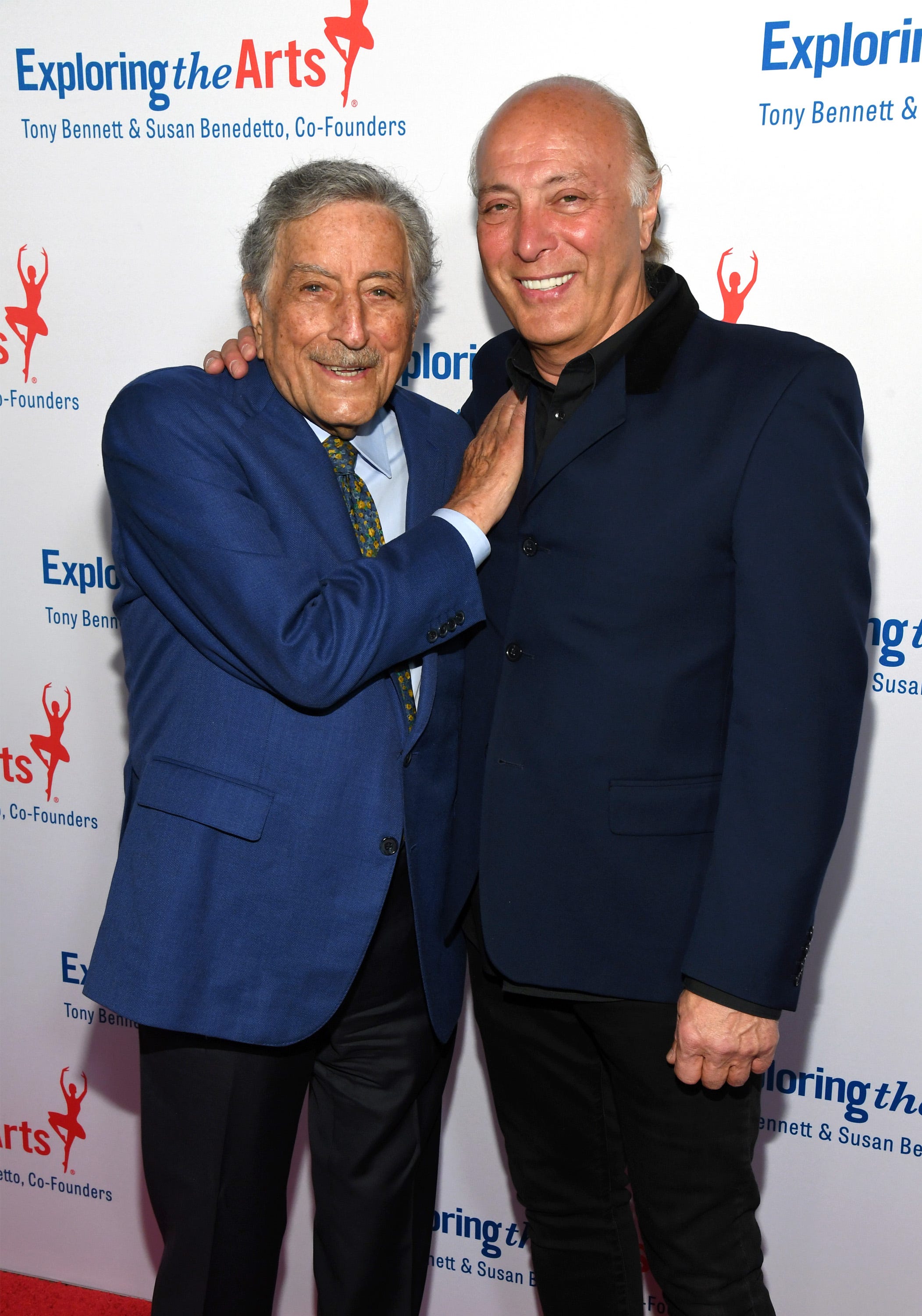 Tony Bennett and Danny Bennett at the 20th Anniversary of Exploring the Arts on April 12, 2019.