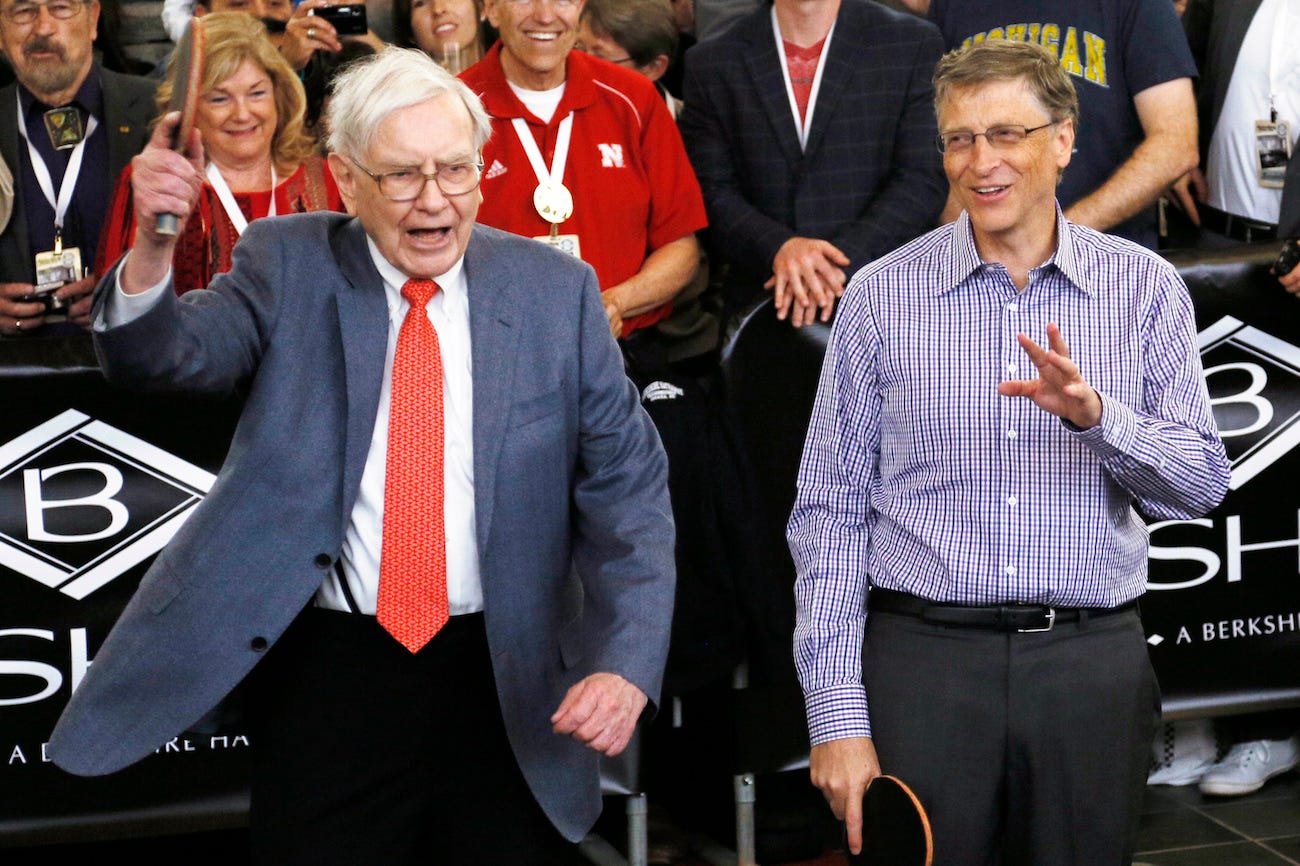 warren buffett bill gates ping pong