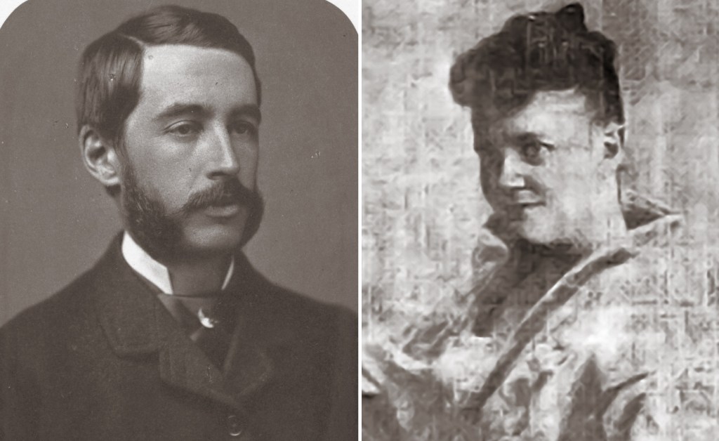 Photographs of Robert Ray Hamilton and his wife, Evangeline Steele.