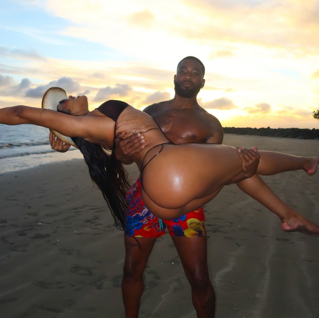 Even horses need a ride sometimes! Megan Thee Stallion  gets a lift from bestie and hairstylist Kellon Deryck.
