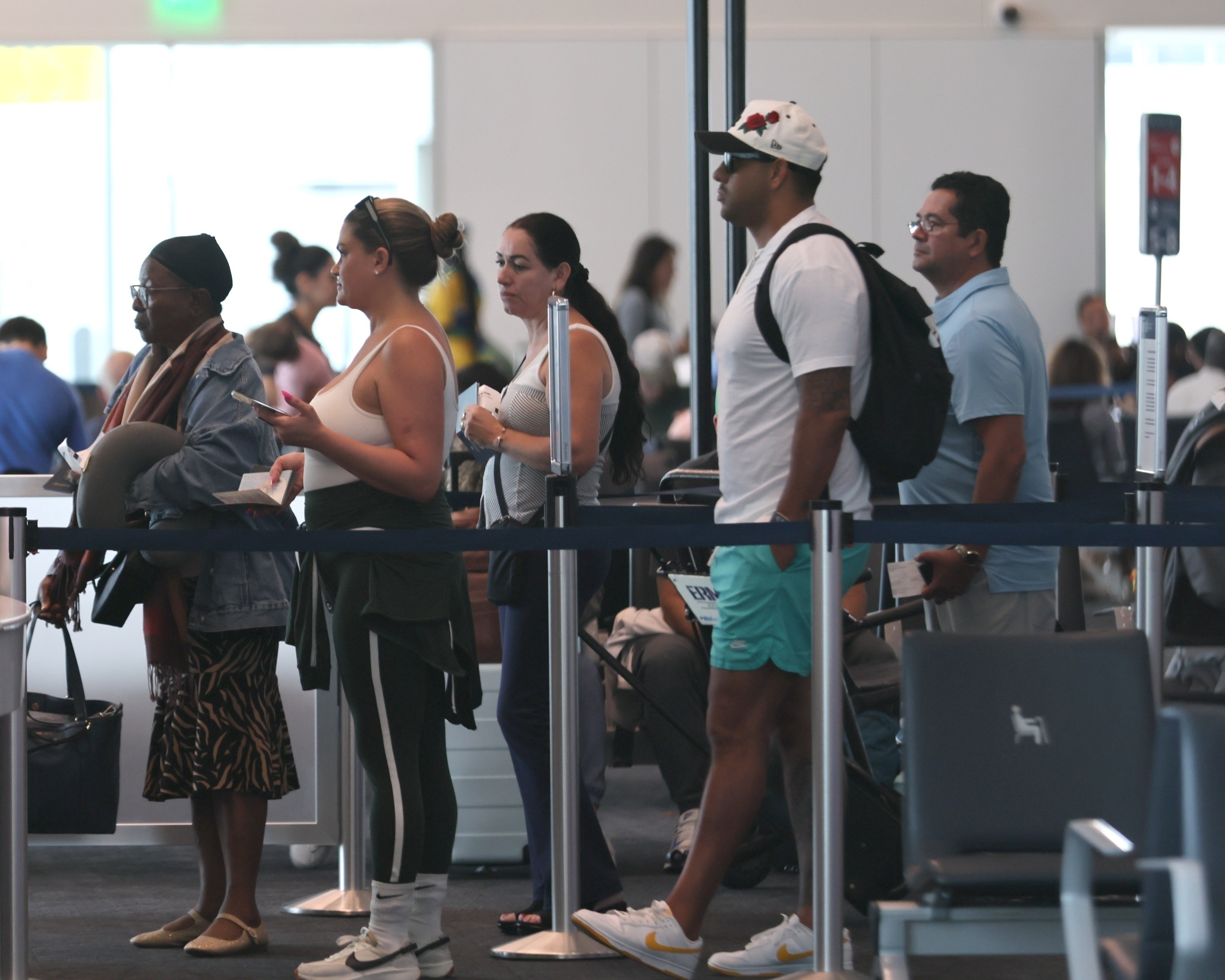 Brittany Cartwright and Brandon Hanson at an airport. 