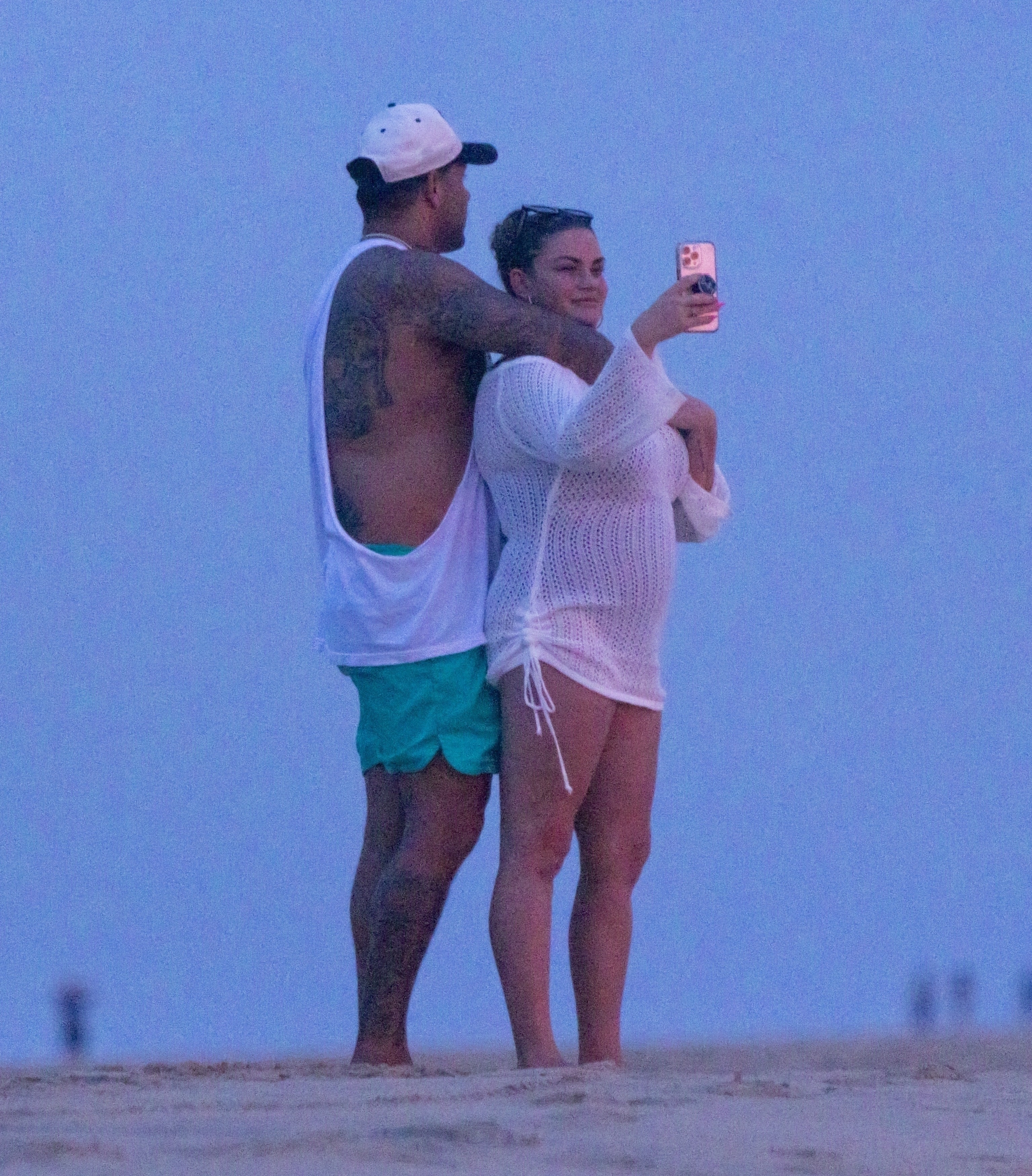 Brittany Cartwright and Brandon Hanson on the beach. 