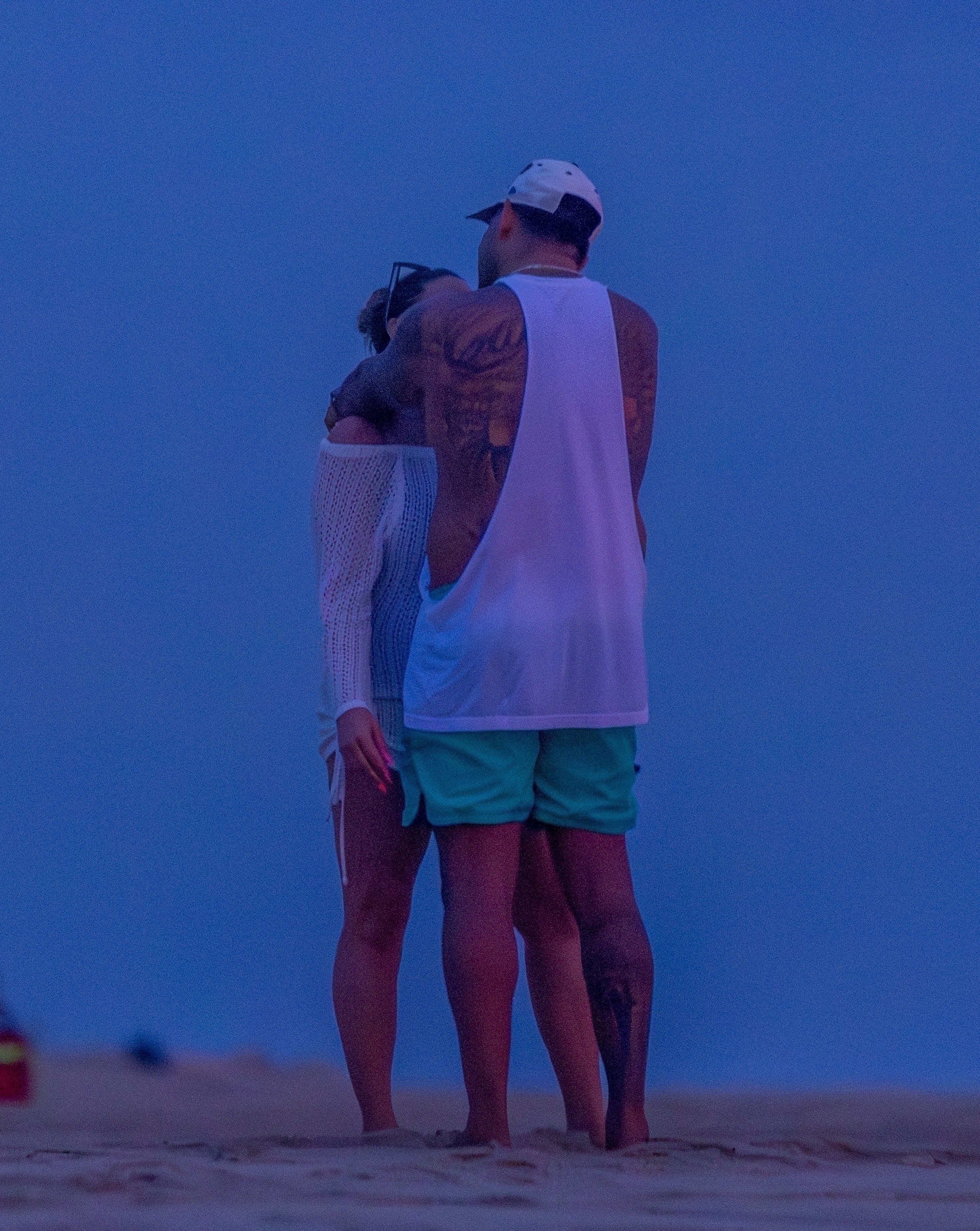 Brittany Cartwright and Brandon Hanson on the beach. 