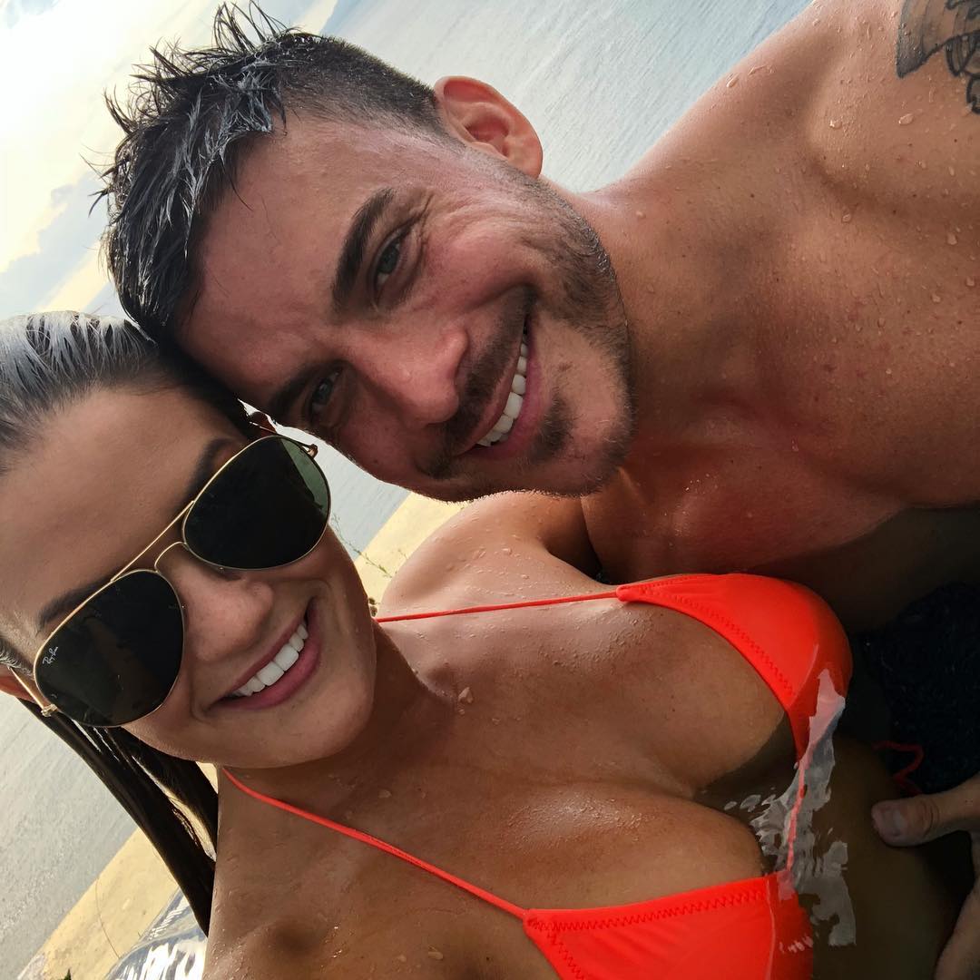 Brittany Cartwright and Jax Taylor in a swim selfie. 