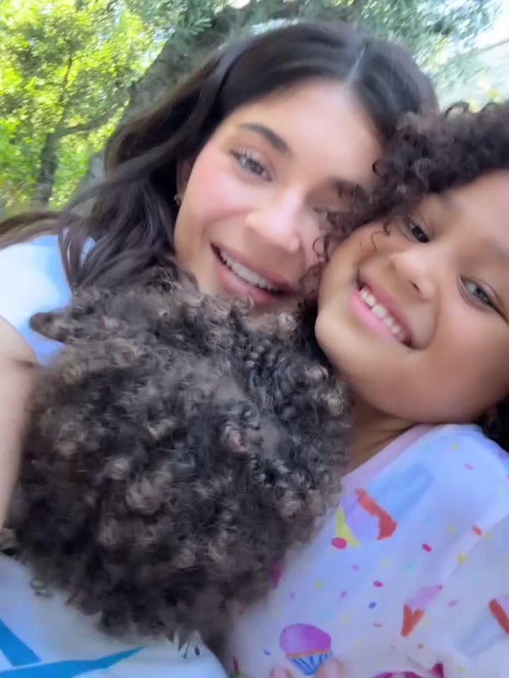 Kylie Jenner and Stormi Webster in a selfie. 