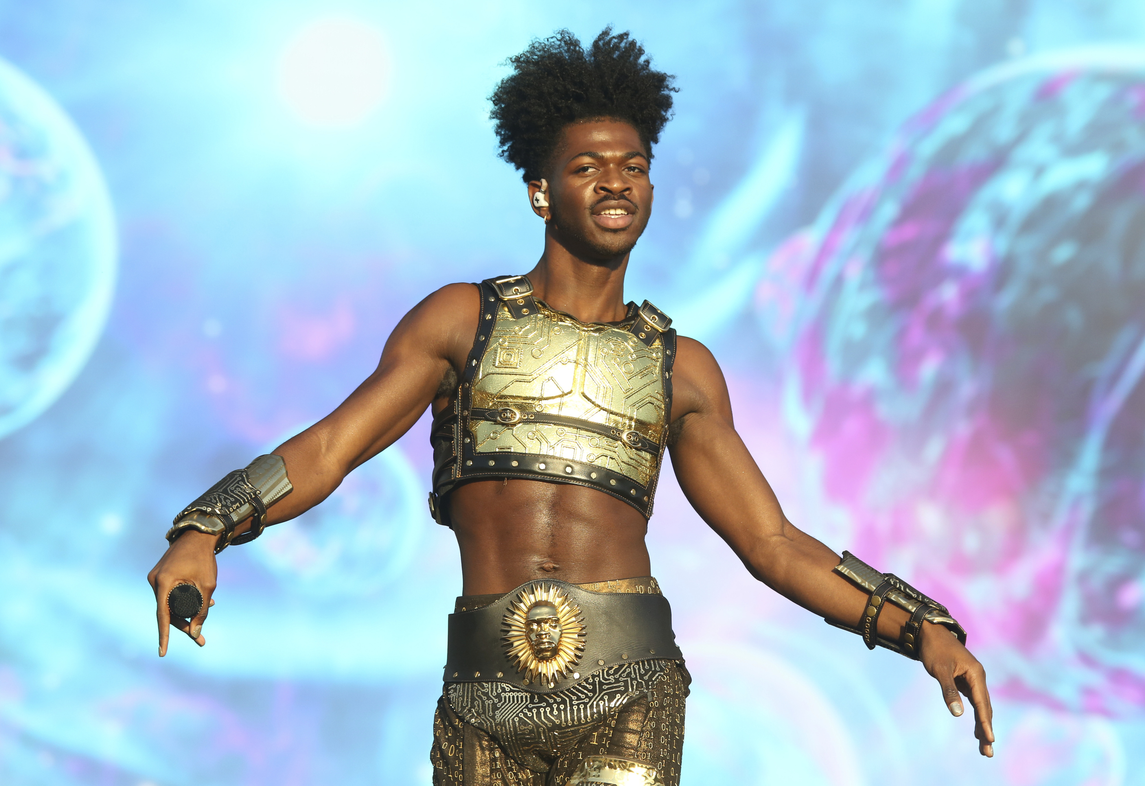 Lil Nas X onstage.