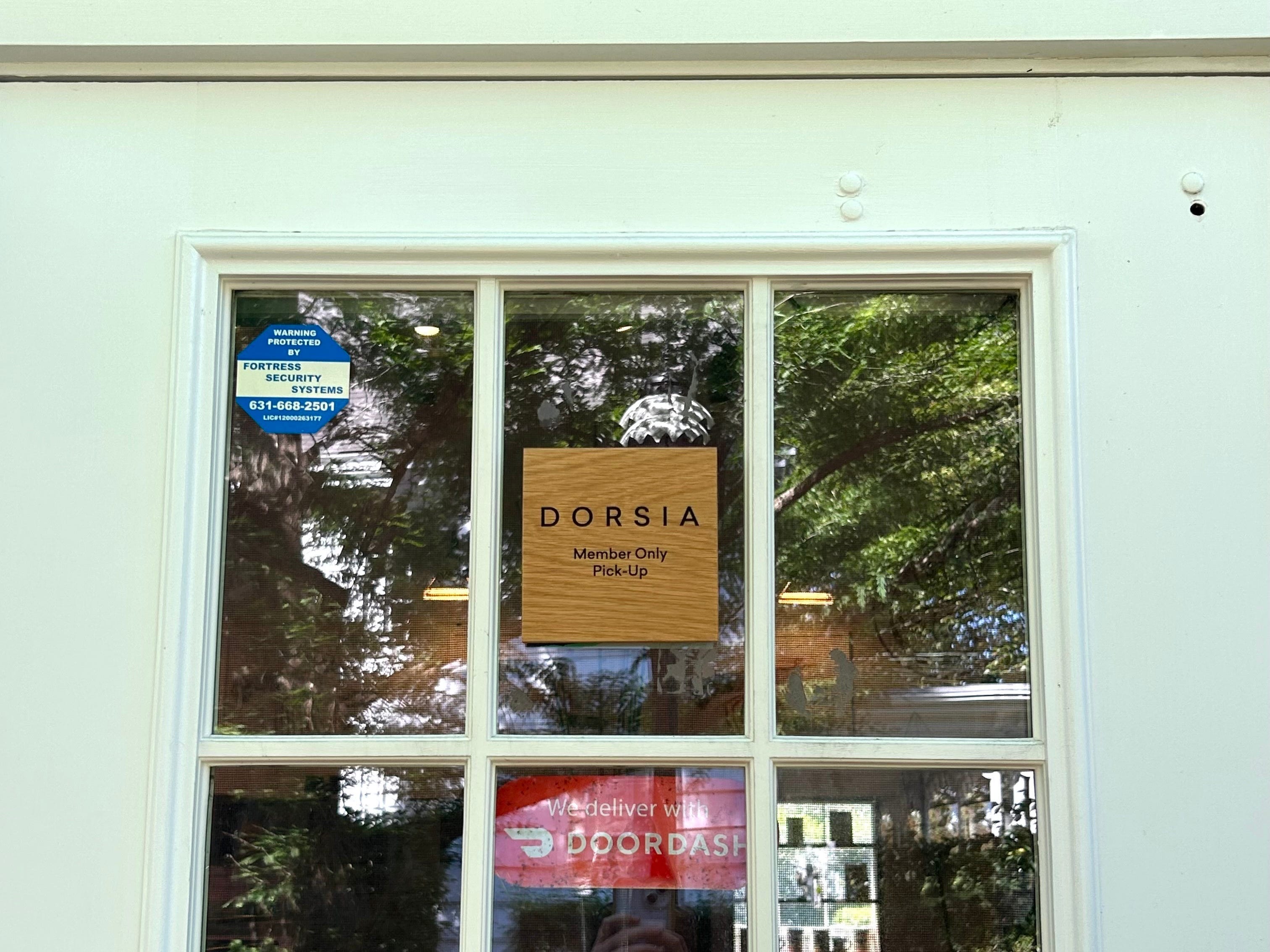 Dorsia door at Drugstore