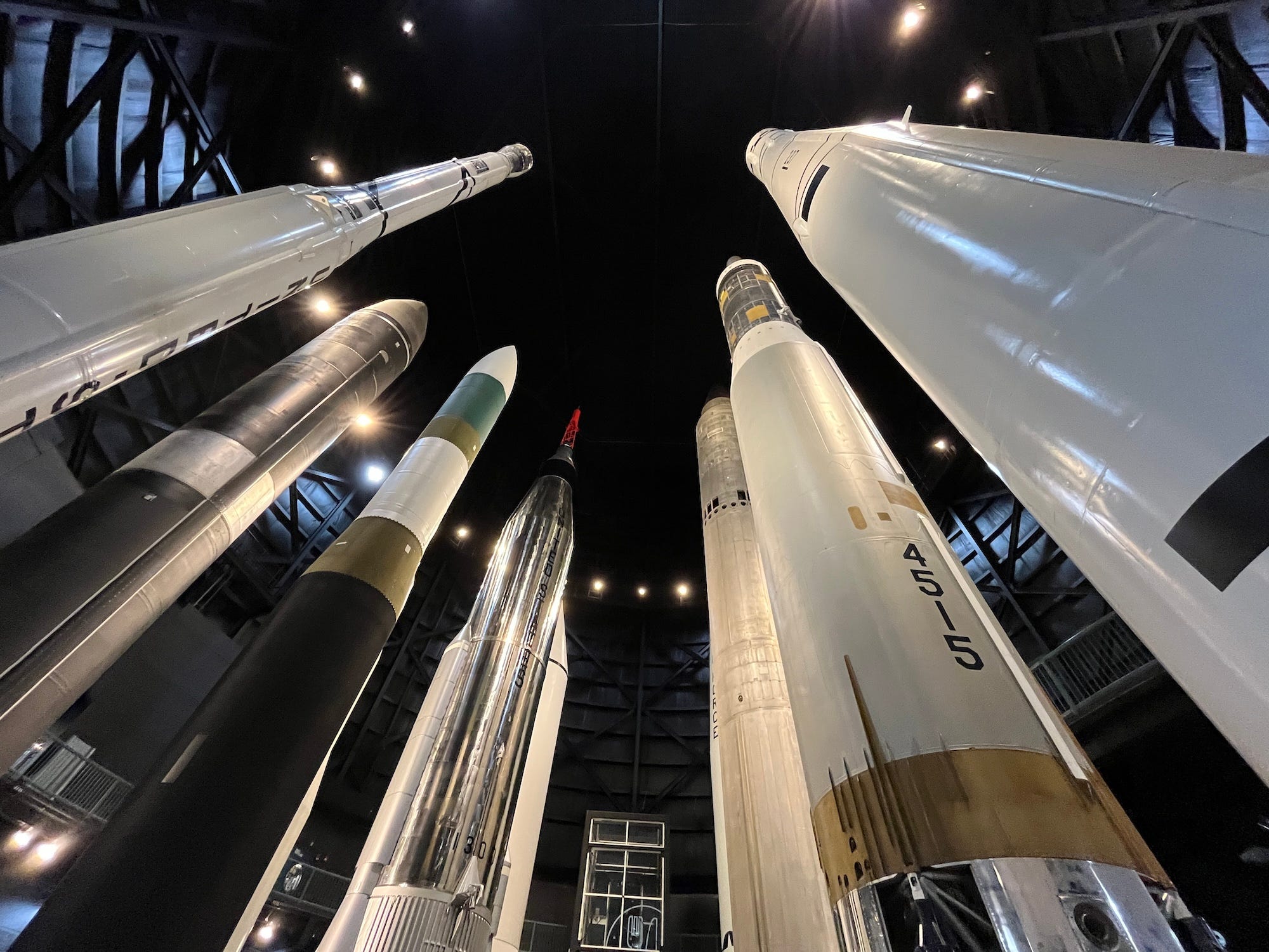 The Missile Gallery at the National Museum of the US Air Force.