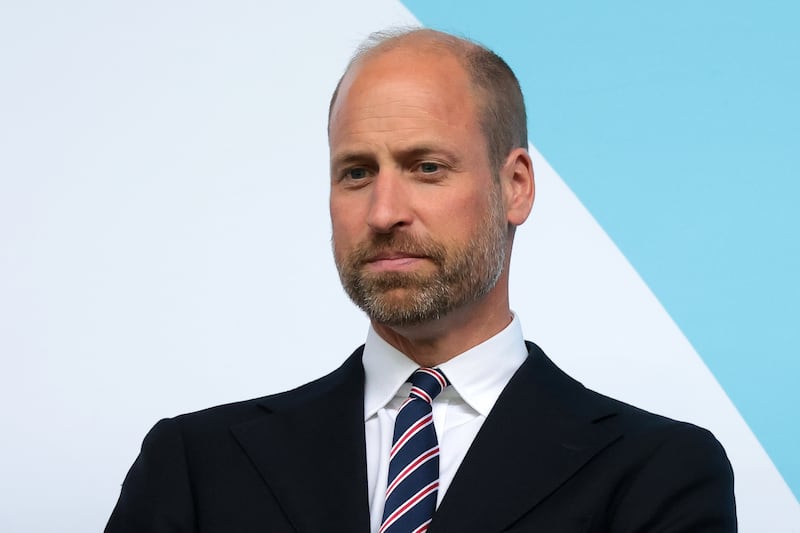 BASEL, SWITZERLAND - JULY 27: HRH Prince William of Wales looks on prior to the UEFA Women's EURO 2025 Final match between England and Spain at St. Jakob-Park on July 27, 2025 in Basel, Switzerland. (Photo by Jonathan Moscrop/Getty Images)