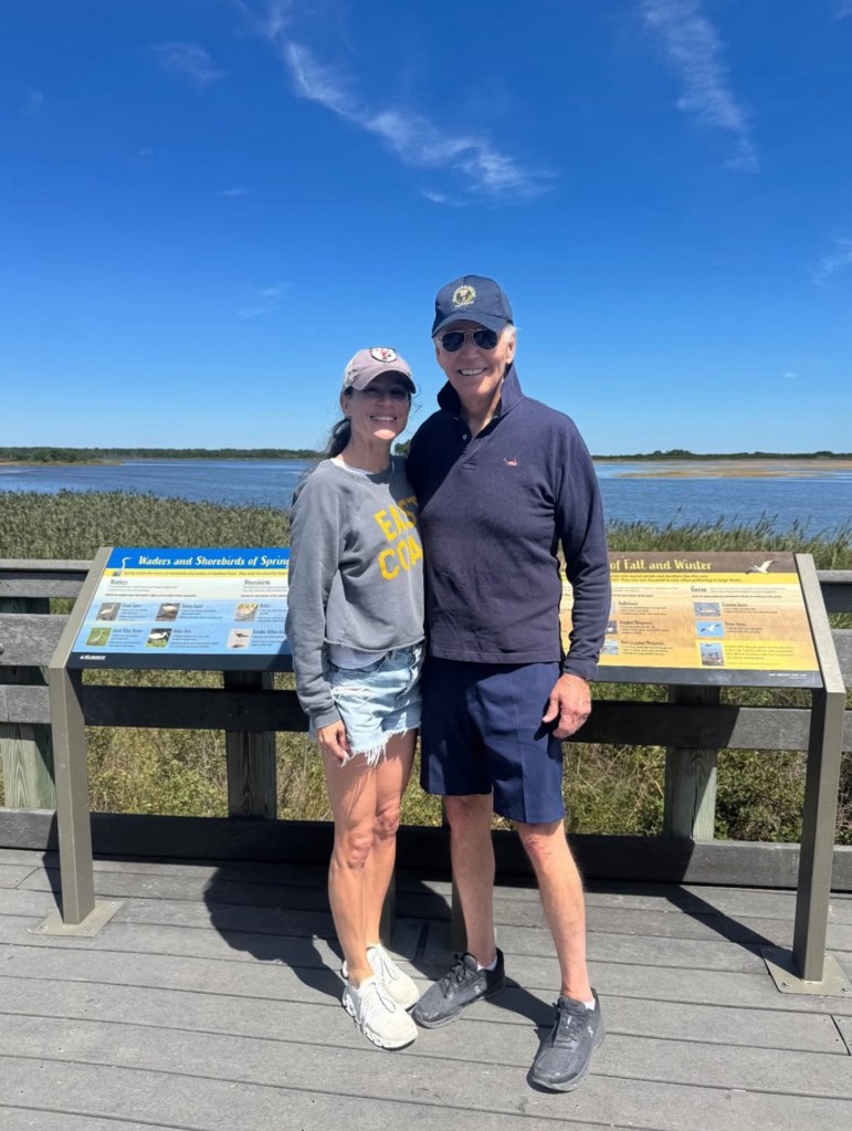 Ashley Biden and Joe Biden at Cape Henlopen State Park.