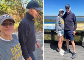 Joe Biden seen smiling in photos with daughter Ashley — as debunked Internet rumors swirl about Trump’s health