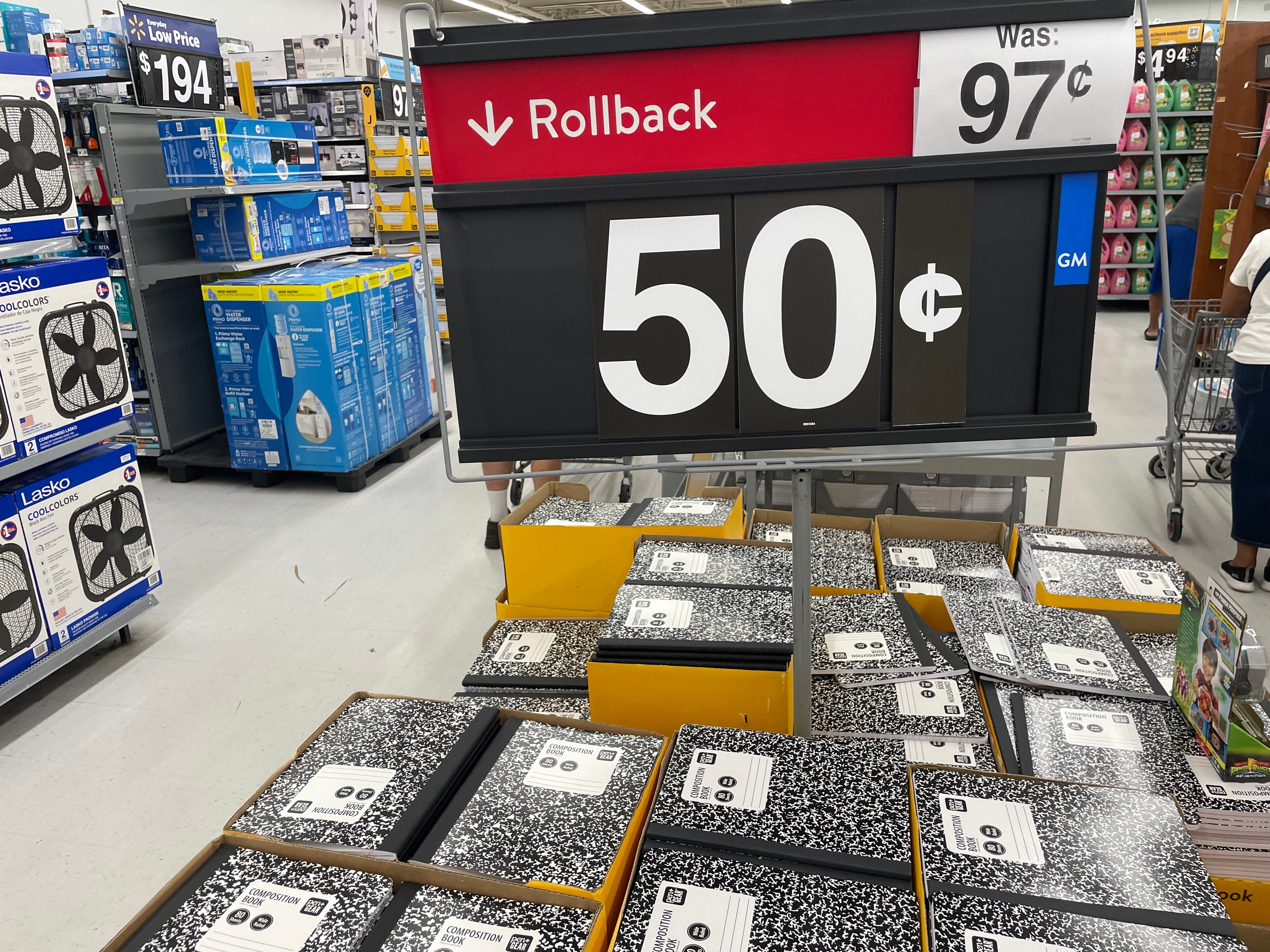 50 cent composition notebooks at Walmart