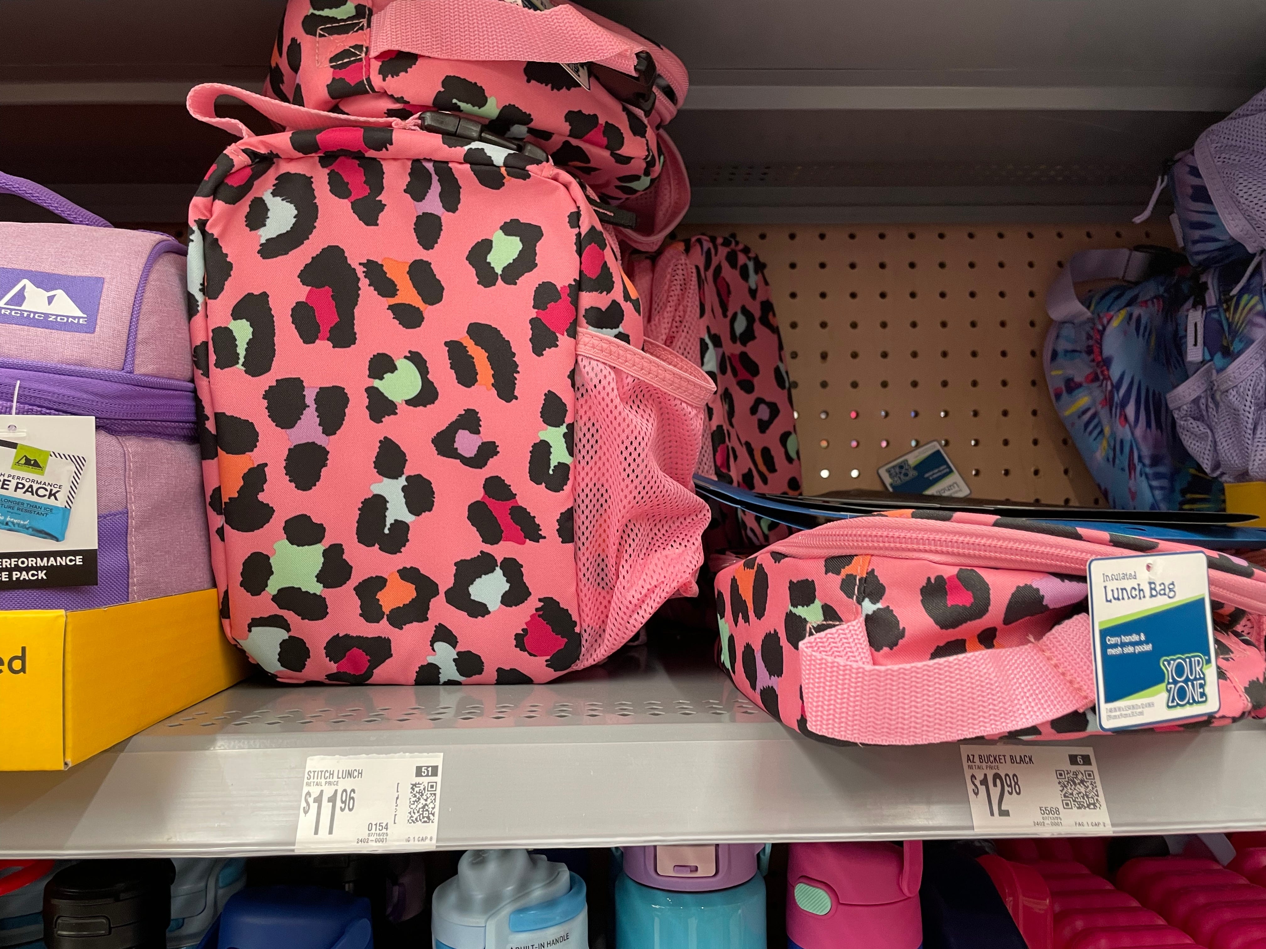 Lunchboxes on shelf