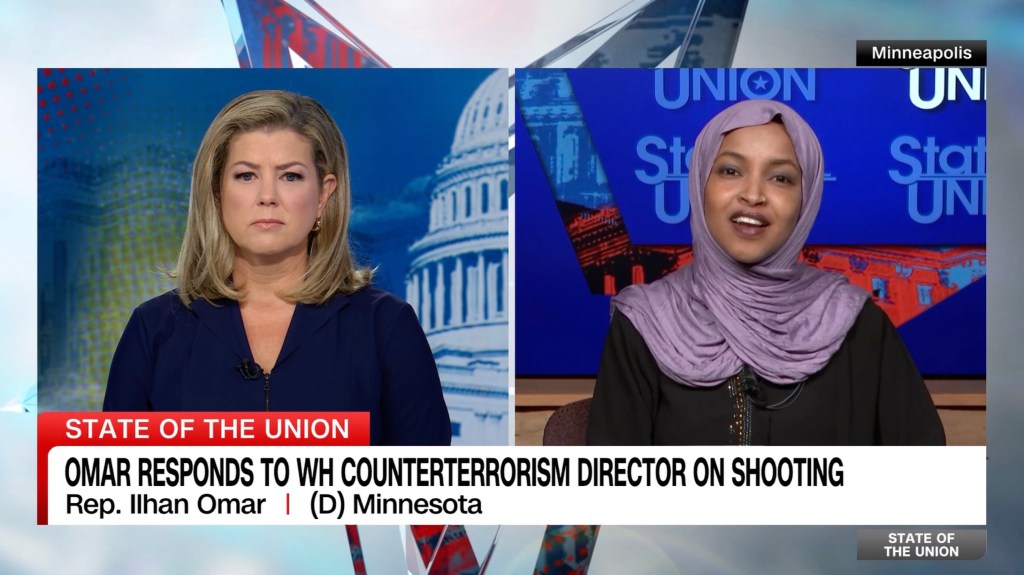 Ilhan Omar interviewed on CNN's State of the Union.