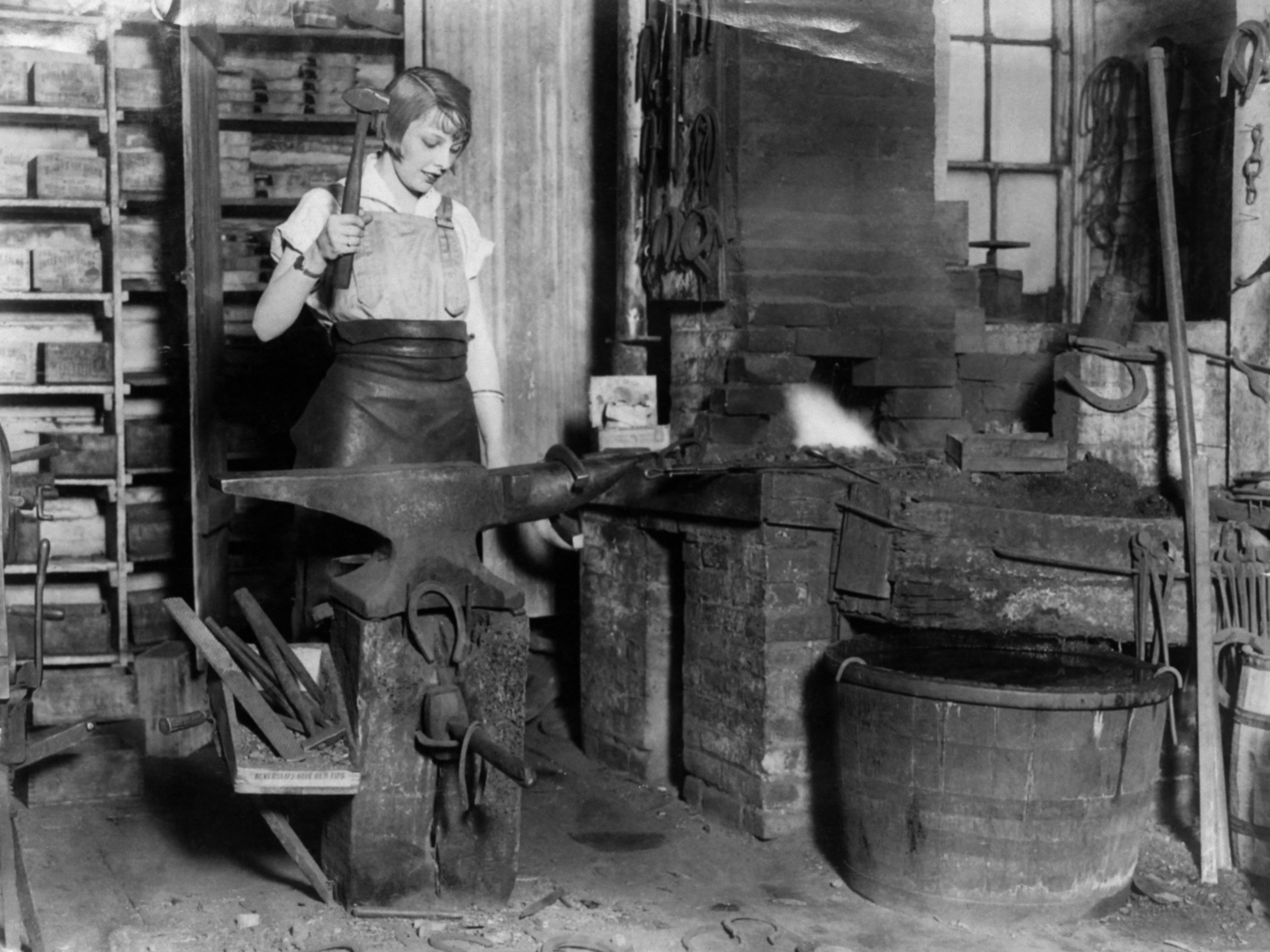 female blacksmith 1920
