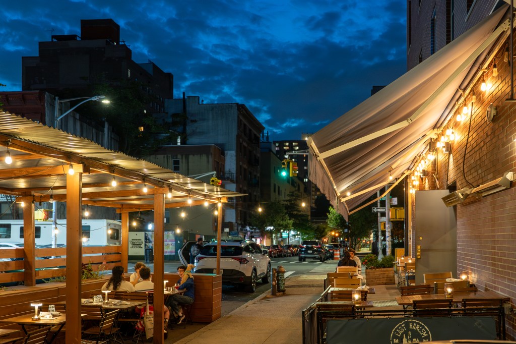 East Harlem Bottling Co outside dining in NYC