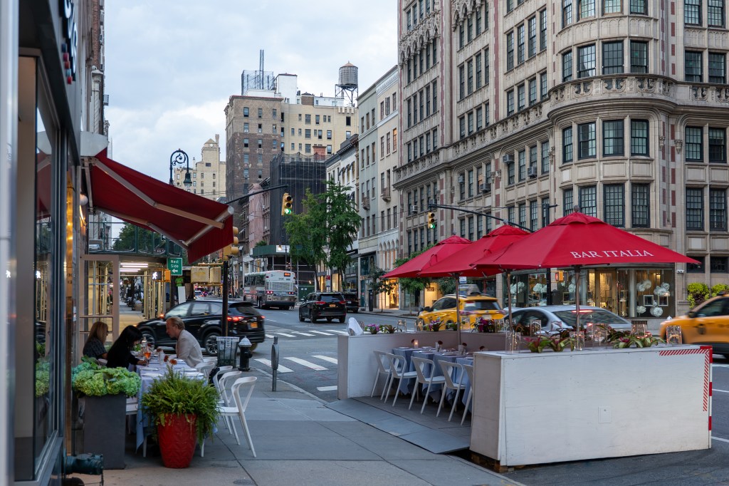 Bar Italia outside dining in NYC