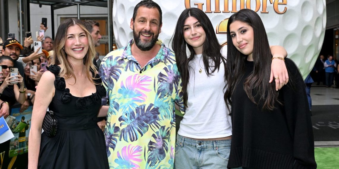 Meet Adam Sandler’s wife and two daughters, who star in ‘Happy Gilmore 2’