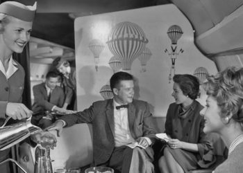 Vintage photos show how flying first class has changed over the past 70 years