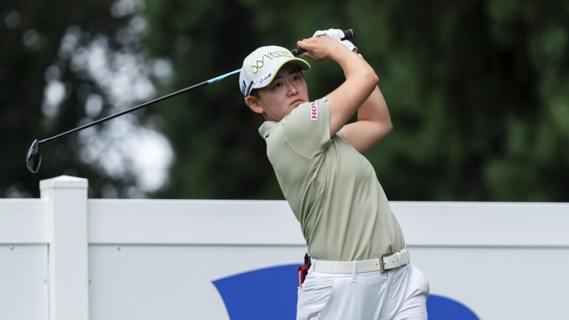 Akie Iwai of Japan shoots 64 in Portland to take lead in bid for first LPGA Tour title