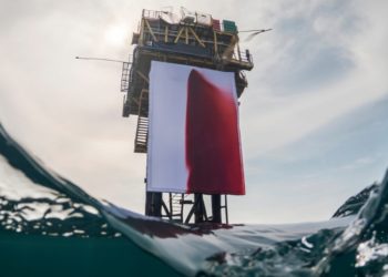 Anish Kapoor and Climate Activists Take Over Gas Rig with “BUTCHERED”