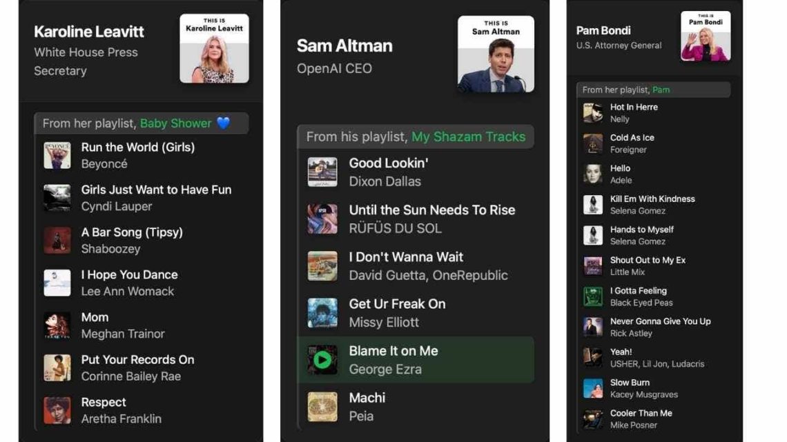 Anonymous researcher exposes politicians’ hidden Spotify playlists, including Vance, Leavitt and Bondi