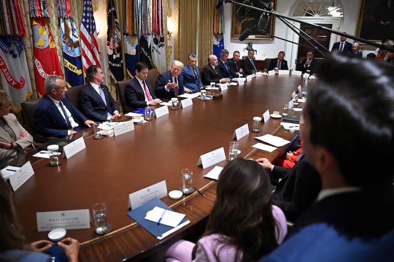 Health and Human Services Secretary Robert F. Kennedy Jr., sitting three seats to Trump’s right, said that he plans to host a news conference in September to present findings that link vaccines to autism.