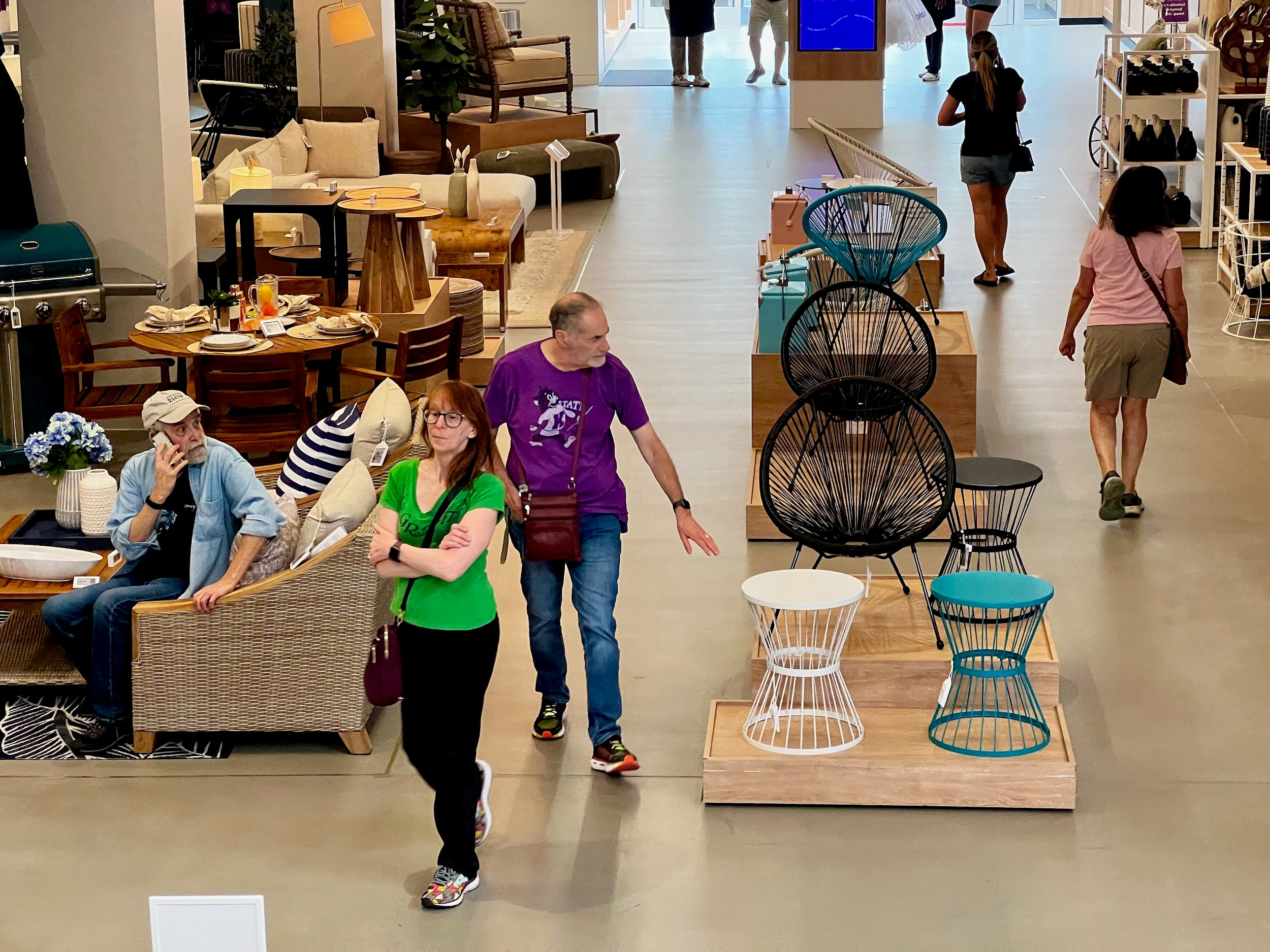 Shoppers browse at Wayfair's first store in Chicago