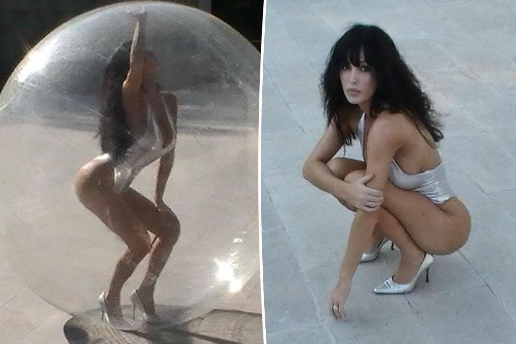 Bianca Censori is trapped in a bubble in new Instagram photo shoot