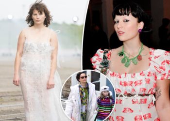 Björk’s daughter Ísadóra Bjarkardóttir Barney walks the runway at Copenhagen Fashion Week