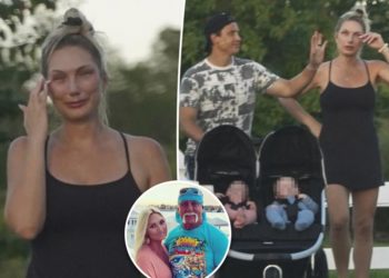 Brooke Hogan sobs on sunset walk after questioning dad Hulk’s death